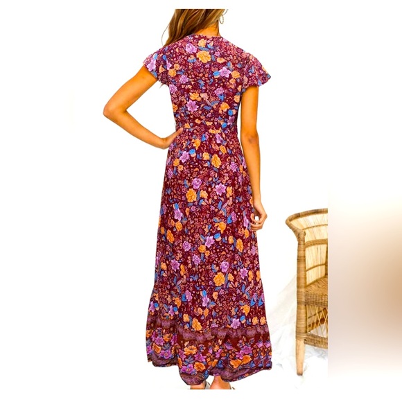 ZESICA floral wrap dress - Picture 2 of 4